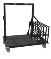 Cocktail Table Storage Cart - Black