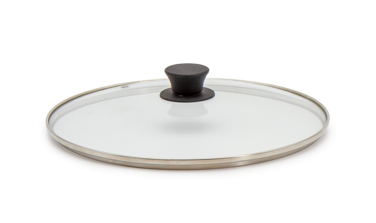 Eco Serve Round Non-Stick Aluminum Dish Glass Lid
