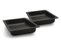 Eco Serve GN 1/2 Pearl Black Neo Fusion Porcelain Dish - 10 ⅔"W x 12 ⅘"D x 2 ¾"H