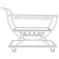 largecartwheelwithglassrack
